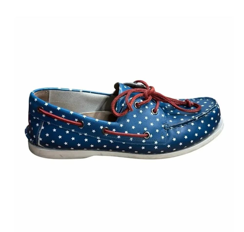Froats Star Spangleds Boat Shoes 10.5 Americana Preppy
